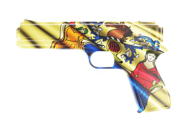 istock Gun wrapped in the New Jersey state flag 921437874