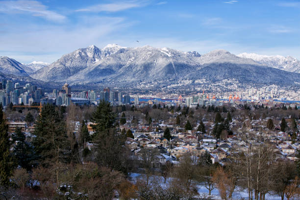 istock Vancouver city in the snow, Canada 921467092