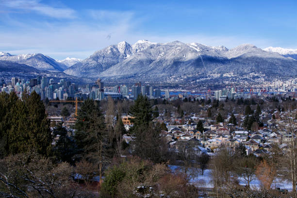istock Vancouver city in the snow, Canada 921467096