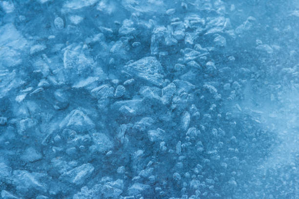 istock Texture of the ice surface. Winter background 921472346