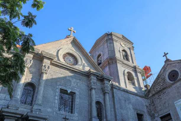 san agustin church, uma igreja católica igreja sob os auspícios da ordem de santo agostinho - augustine - fotografias e filmes do acervo