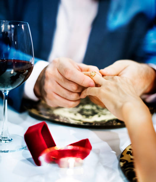 istock Couple celebrate valentine's day together 921506540