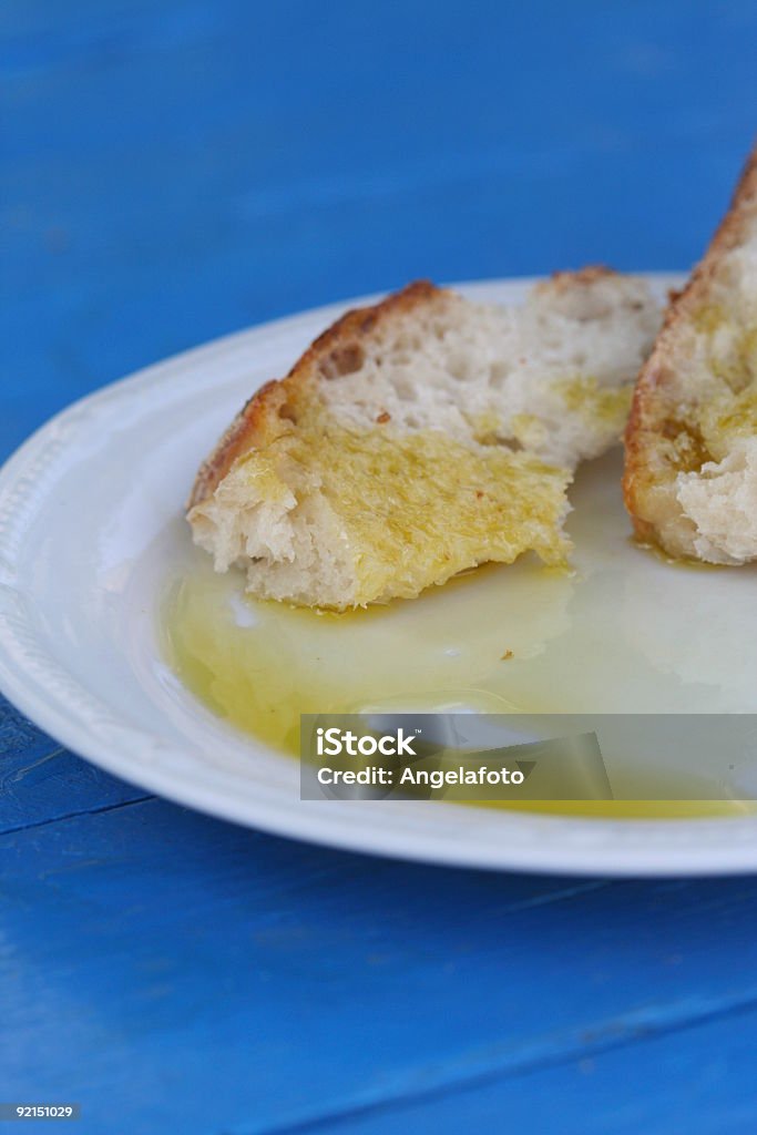 Pan y aceite de oliva, Italia - Foto de stock de Aceite de oliva libre de derechos