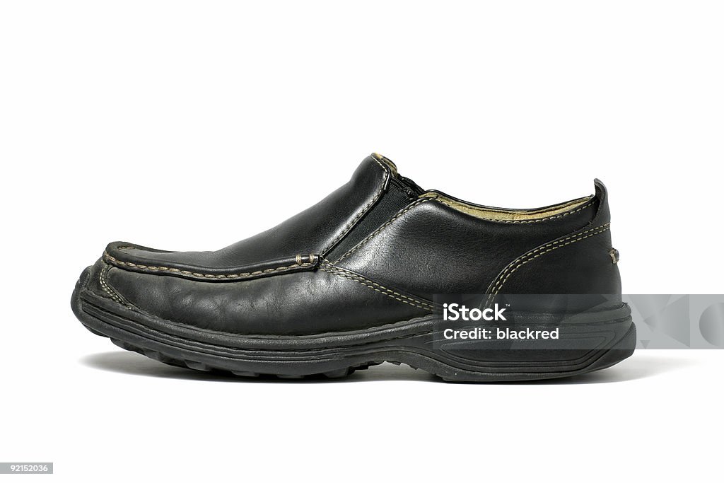 Old Shoe  Black Color Stock Photo