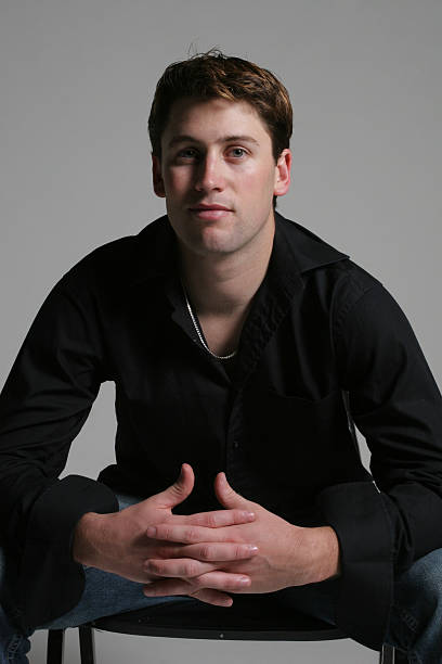 istock Caucasian male seated 92152589