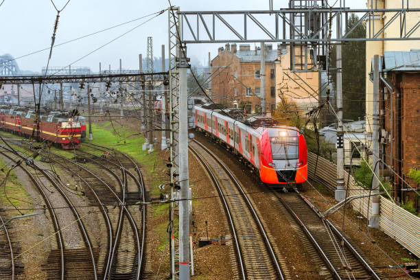 istock High-speed electric train, railway station, Russia 921527188