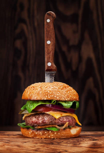 istock Tasty grilled home made burger 921532530