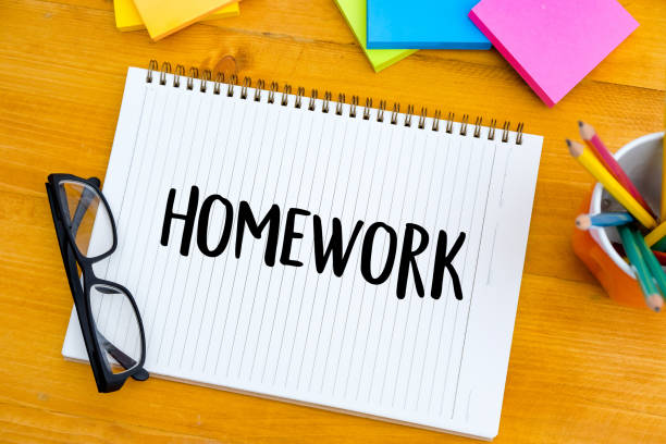 istock book top view Conceptual of homewor School notebook 921532848