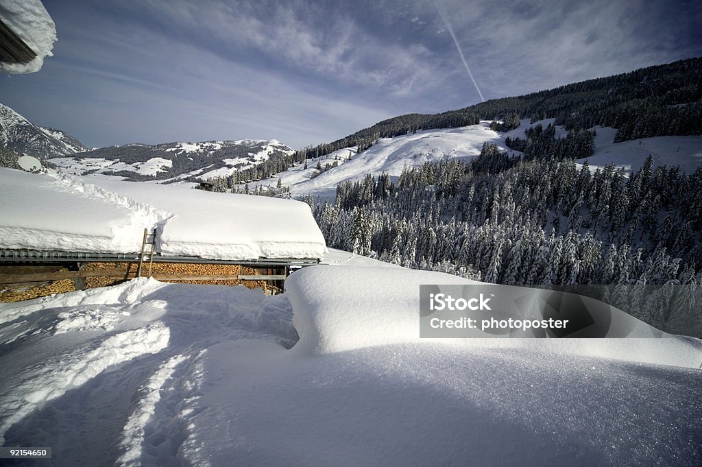 Neve nos Alpes - Foto de stock de Alpes europeus royalty-free