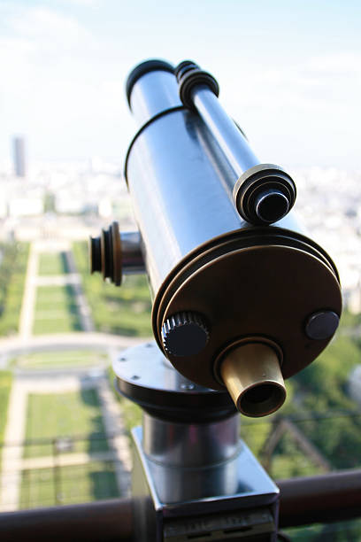 Eiffel Tower viewer stock photo