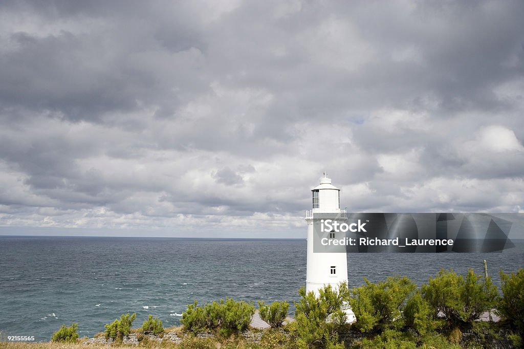 Trevose Head Lighthouse - Foto stock royalty-free di Acqua