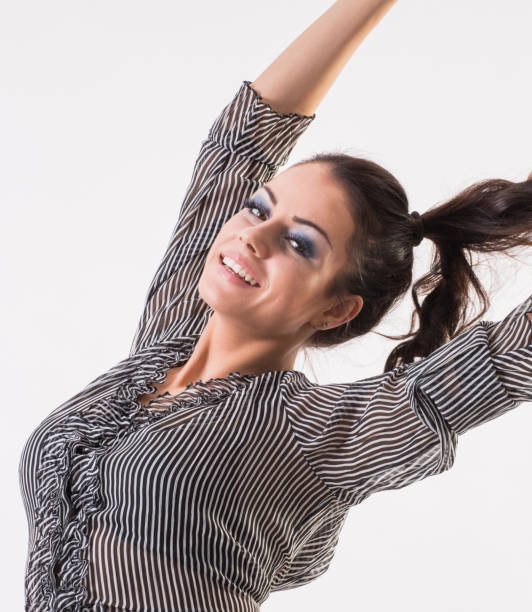 istock happy woman close up studio shoot 921557050