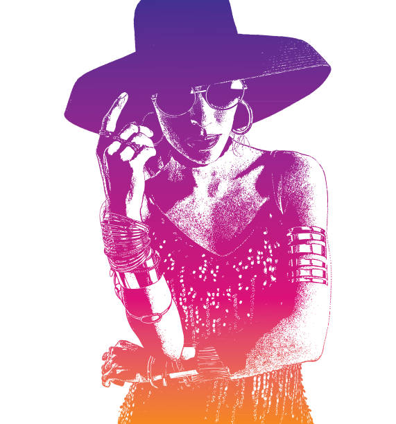 istock Colorful portrait of a Hispanic Woman Salsa Dancer 921561066