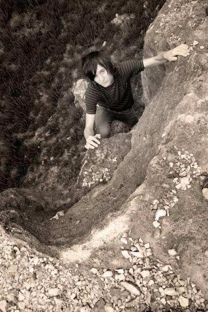 istock steep rocky climb - teen 92156494