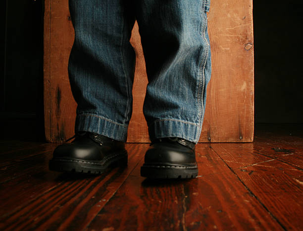 istock Little boys legs and Feet 92156574