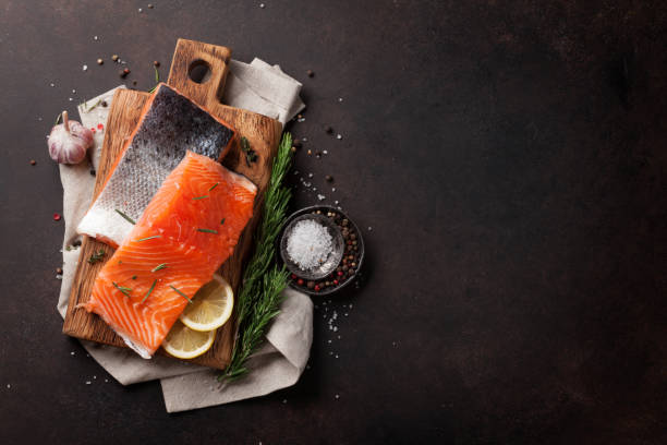 istock Raw salmon fish fillet 921566252