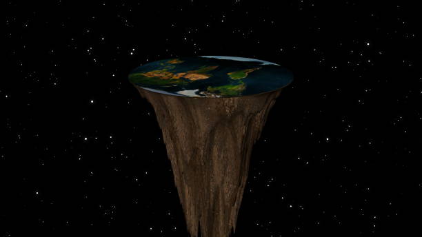 istock The concept of a flat planet Earth. 3d rendering 921577826