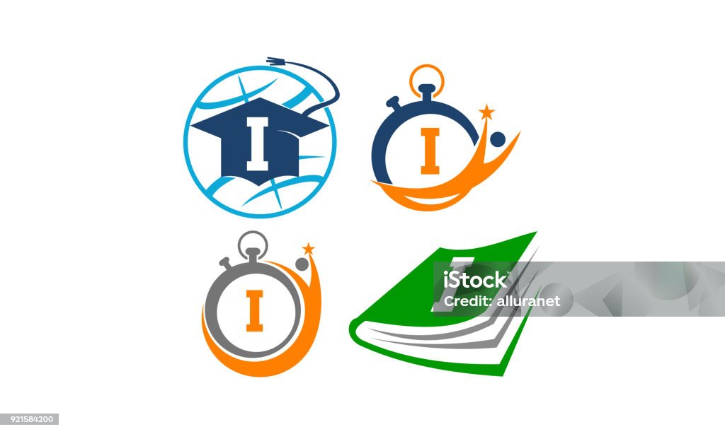 Vector Simbol I Symbol I Vector Template Set Stock Illustration - Download Image Now ...