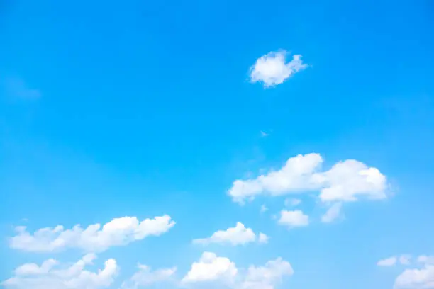 Sky blue or azure sky and cloud