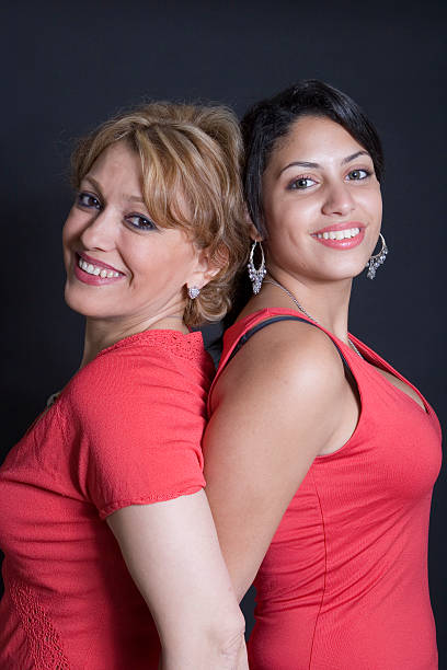istock Mother and Daughter in Red 92158804