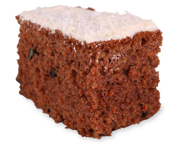 Carrot cake with clipping path stock photo