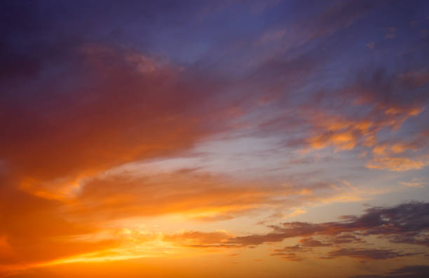 istock Fiery, orange and red colors sunset sky. Beautiful background 921594166
