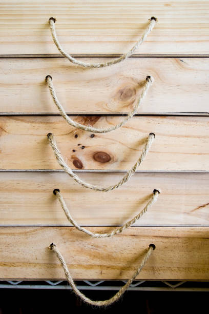 istock wood tray with rope holder 921595080