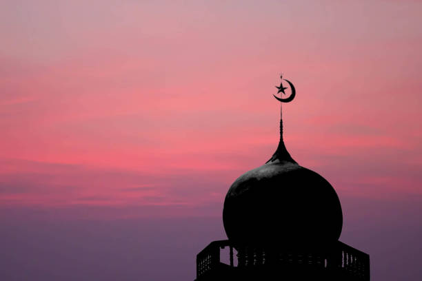 sithouette of masjid dome (mosque)