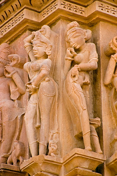 istock Khajuraho Erotic Temple Statues, India 92160198