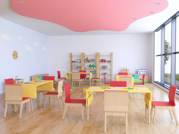 istock Kindergarten room with toys 921609018