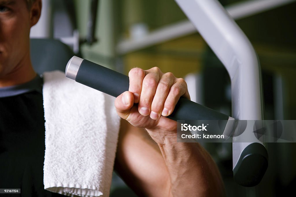 Man working out in gym  Adult Stock Photo