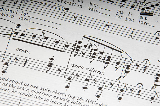 opéra partition musicale - opera translation italian culture music photos et images de collection