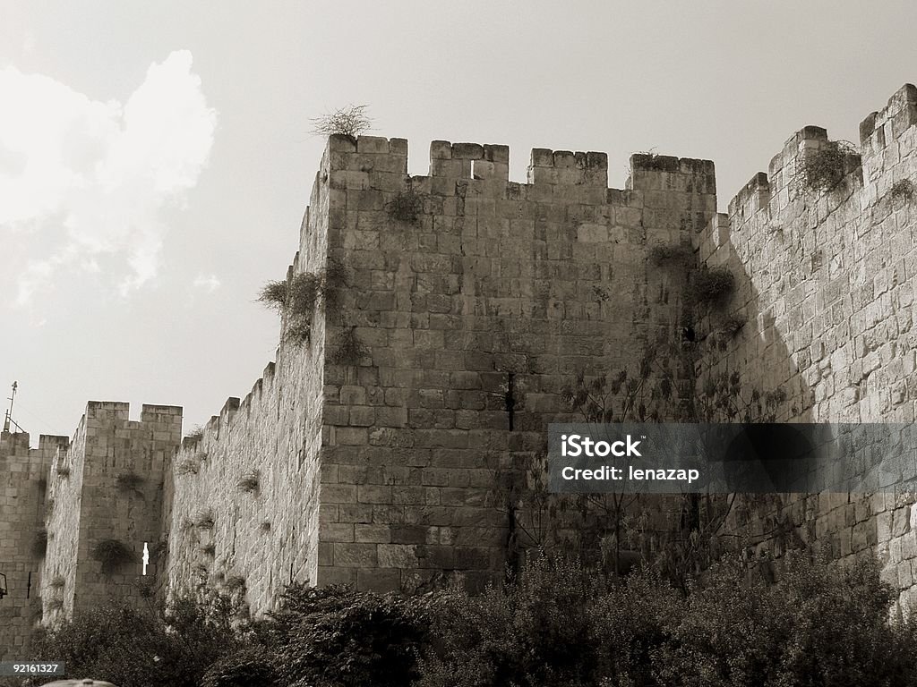 Jerusalém de parede - Foto de stock de Antigo royalty-free