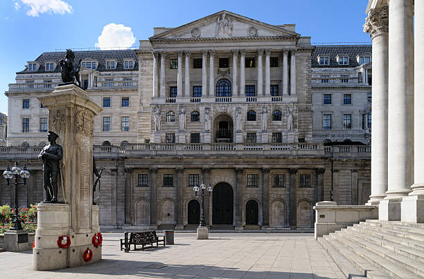 bank of england, london, uk, europe - bank of england stok fotoğraflar ve resimler