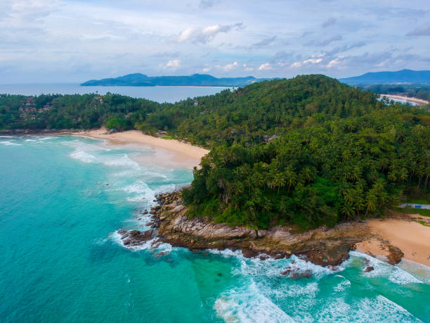 istock Aerial image of tropical beach 921615882