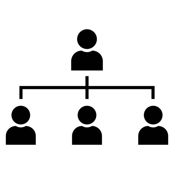 illustrazioni stock, clip art, cartoni animati e icone di tendenza di vettore organigramma - organization chart