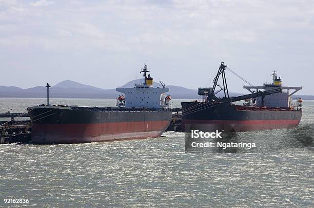 Bulk Ships At Coal Terminal Stock Photo - Download Image Now - Gladstone - Michigan, Coal, Commercial Dock