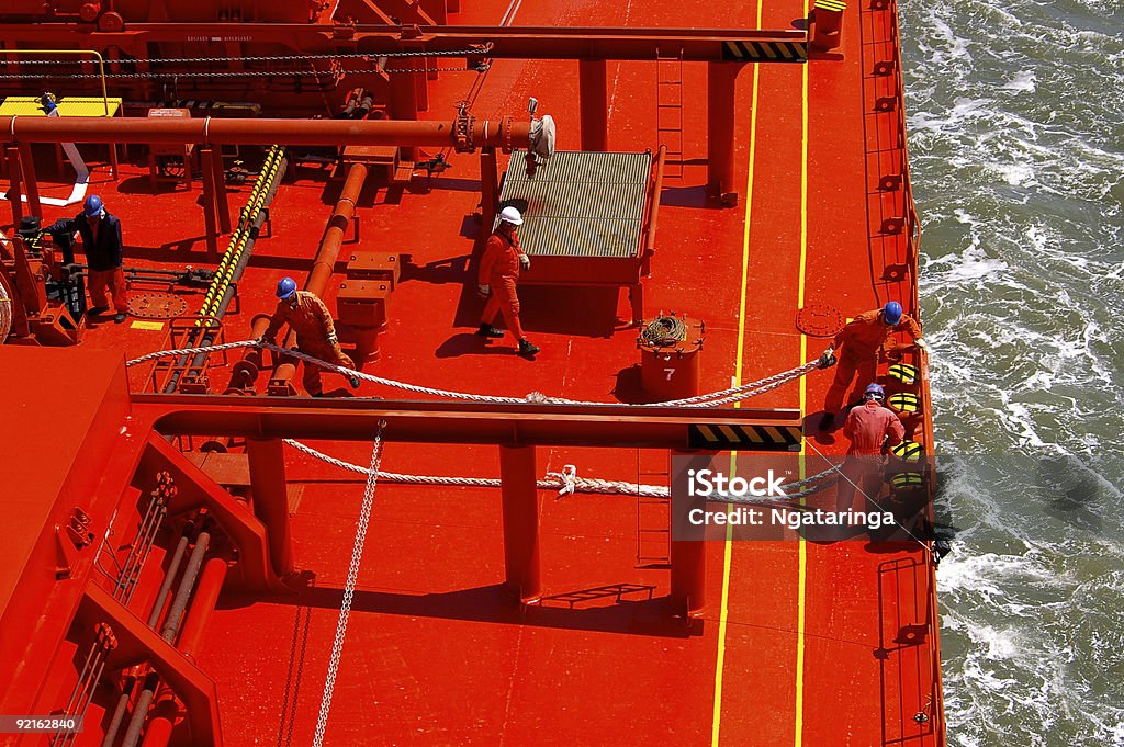 Vorbereitung zu Moor - Lizenzfrei Matrose Stock-Foto