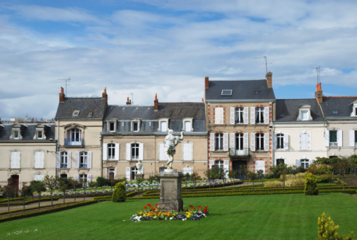 Front view of Hotel de Ville City Hall of Lyon France on Terreaux place