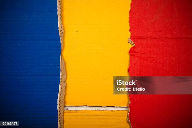 Bandera Foto de stock y más banco de imágenes de Andorra - Andorra, Bandera, Cartón