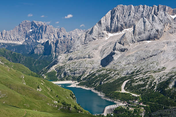 Fedaia Pass stock photo