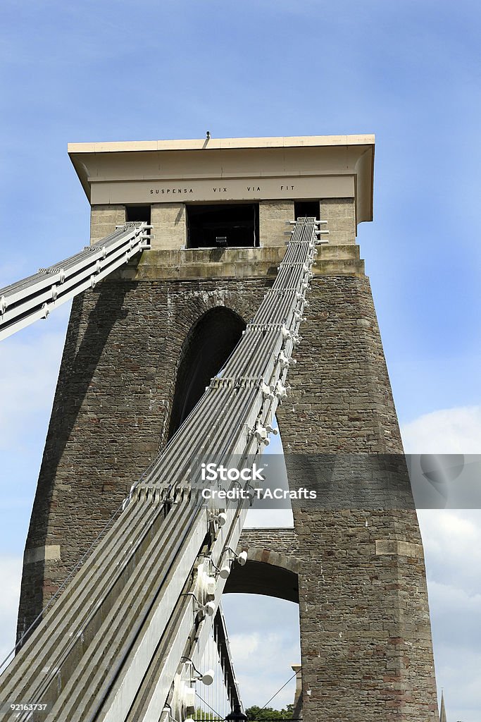 Victorian bridge, tower w Bristol - Zbiór zdjęć royalty-free (Bez ludzi)