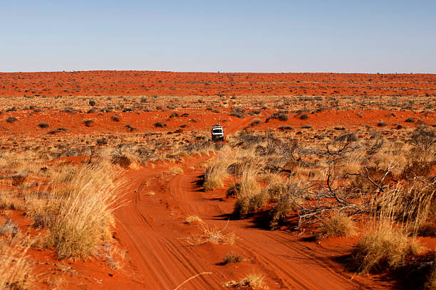 istock Driving across the Simpson Desert 92164276