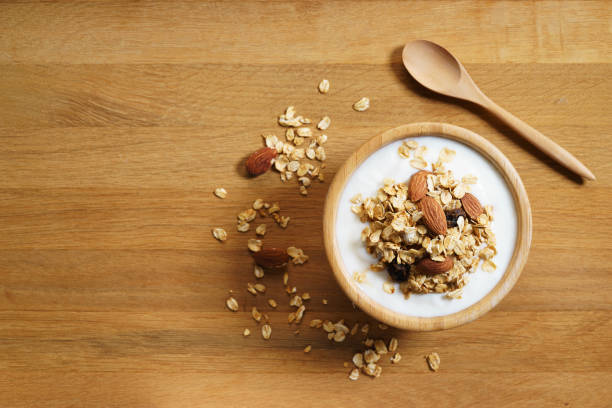 istock Homemade granola with yogurt 921642982