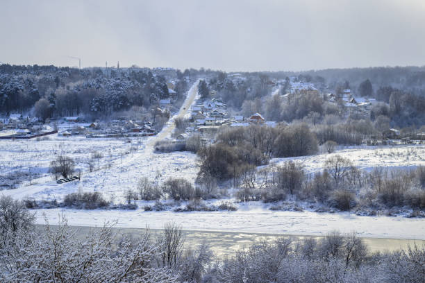 istock Countryside and the river on a sunny winter day. 921653374