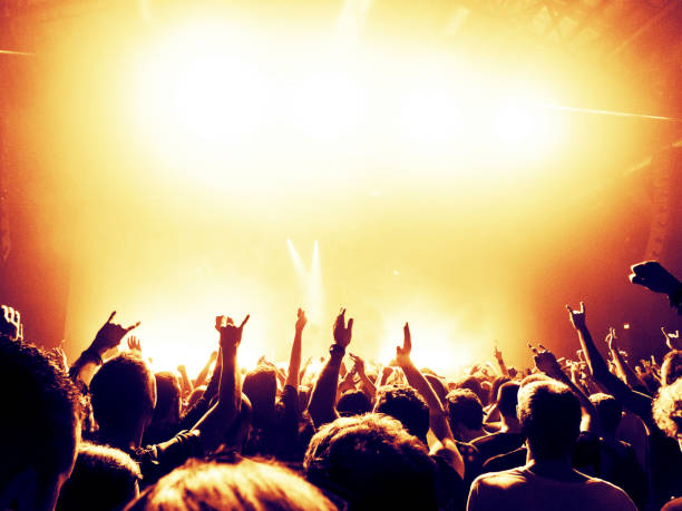 istock Concert crowd in front of a live stage 921653574