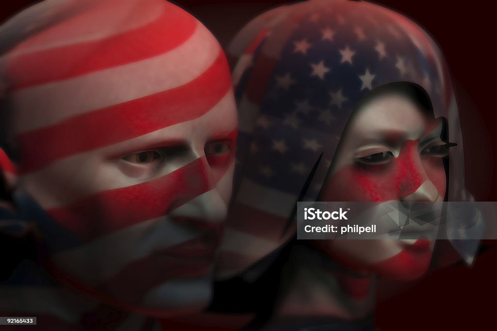 USA bandiera - Foto stock royalty-free di 4 Luglio