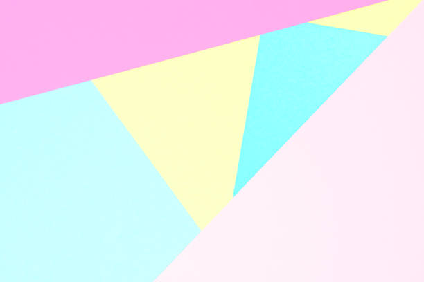 istock Abstract pastel coloured paper texture minimalism background. Minimal geometric shapes and lines in pastel colours. 921654636