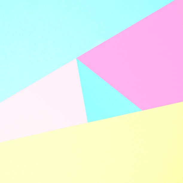 istock Abstract pastel coloured paper texture minimalism background. Minimal geometric shapes and lines in pastel colours. 921659184