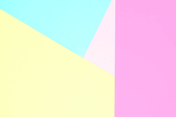 istock Abstract pastel coloured paper texture minimalism background. Minimal geometric shapes and lines in pastel colours. 921659312